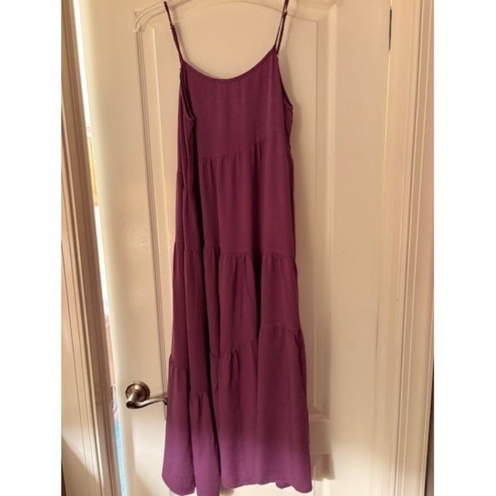 Vintage SZ LG Babydoll Soft Girl Cottagecore Romantic Minimalist Midi Dress - Picture 3 of 6